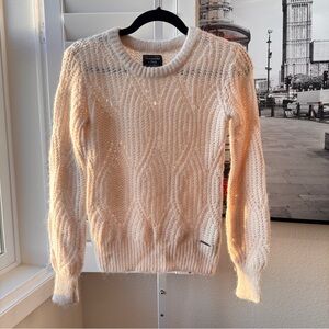 Abercrombie & Fitch Cream Knit Sweater